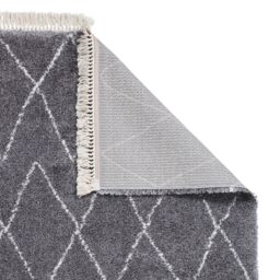 The Rug Shop UK Grey Kilim Modern Easy to clean Machine Made Chequered Area Rug - Size: 200 cm x 290 cm - thumbnail 7