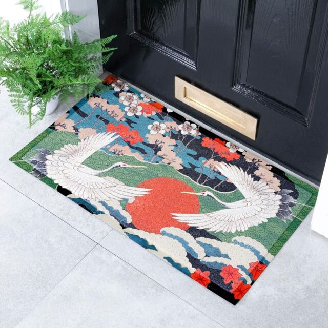 Artsy Mats Japanese Bird Indoor & Outdoor Doormat - Size: 40 cm x 70 cm - image 1