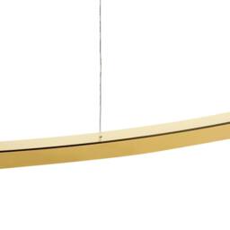 Wyld and Coco Gold Pendant Lamp with Integrated LED and Wavy Shade - thumbnail 4