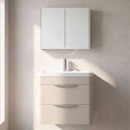 Balterley Aldershawe 2 Drawer Unit, Ceramic Basin, 600mm, Pebble Grey, Wall Hung in Grey - thumbnail 6