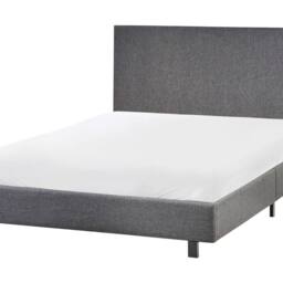 Wyld and Coco Slatted Bed Frame Grey Polyester Small Double 4ft - thumbnail 2
