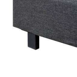 Wyld and Coco Slatted Bed Frame Grey Polyester Small Double 4ft - thumbnail 8