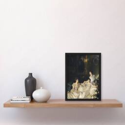 Artery8 The Wyndham Sisters Portrait Sargent Framed Wall Art Print - Size: A4 - thumbnail 4