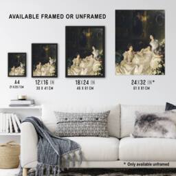 Artery8 The Wyndham Sisters Portrait Sargent Framed Wall Art Print - Size: A4 - thumbnail 3