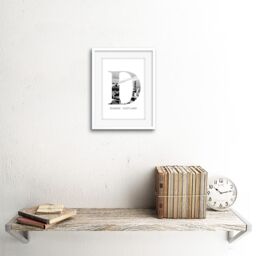 "Artery8 Wall Art Print Scotland Dundee Letter Framed in White - Size: W7"" x H9""" - thumbnail 2