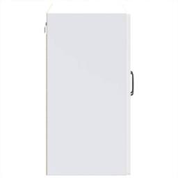 Berkfield Home Kitchen Wall Cabinet with Glass Door Kalmar White Engineered Wood - thumbnail 7