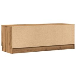 Berkfield Home TV Cabinet Artisan Oak 102x35x36.5 cm Engineered Wood in Brown - thumbnail 6