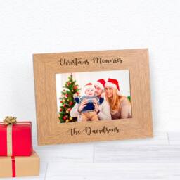 Uniqueful Personalised Christmas Memories Frame in Brown - thumbnail 3