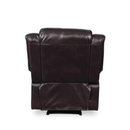 Furnishings For Less UK Cortland Leather Look Single Seater Armchair Manual Reclining Brown - thumbnail 8