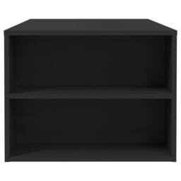 Berkfield Home Decorative Coffee Table Black 102x55x42 cm Engineered Wood - Size: 102 x 55 x 42 cm - thumbnail 7