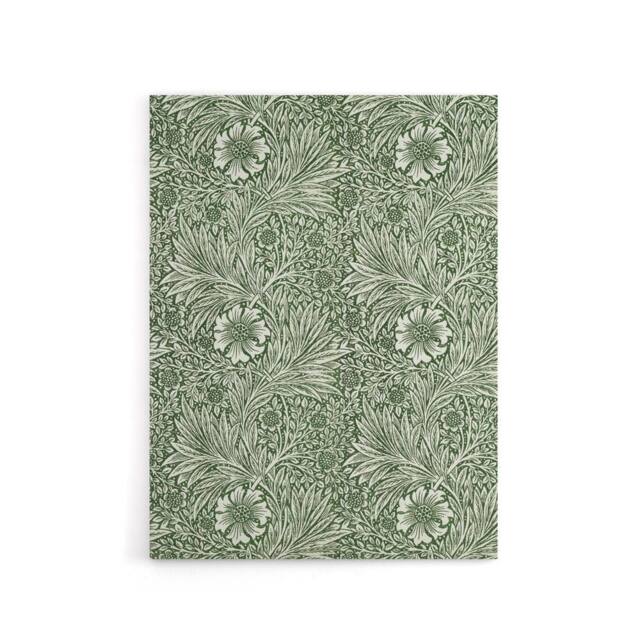 "Artery8 Marigold Flower Green Pattern Canvas Wall Art Print W. Morris - Size: W18"" x H24""" - image 1