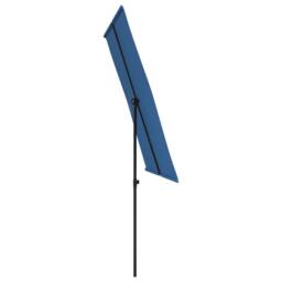 Berkfield Home Outdoor Parasol with Aluminium Pole 2x1.5 m Azure Blue - thumbnail 5