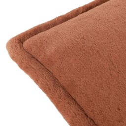 Furn Kallu Reversible Faux Fur Cushion in Burnt Orange - Size: 45 cm x 45 cm - thumbnail 5
