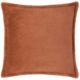 Furn Kallu Reversible Faux Fur Cushion in Burnt Orange - Size: 45 cm x 45 cm - thumbnail 2