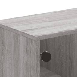 Berkfield Home Modern Coffee Table with Glass Doors Grey Sonoma 68.5x50x50 cm - thumbnail 8