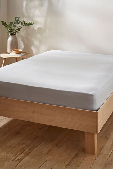 Martex Touch of Linen Fitted Sheet in Pale Blue - Size: King Fitted - image 1