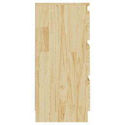 Berkfield Home Bedside Cabinets 2 pcs 40x29.5x64 cm Solid Pine Wood in Brown - thumbnail 5
