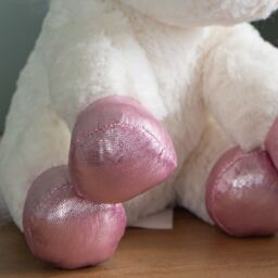 Samuel Alexander 24cm Plush White Unicorn with Sparkly Pink Horn & Hooves - thumbnail 8