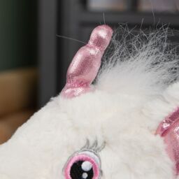Samuel Alexander 24cm Plush White Unicorn with Sparkly Pink Horn & Hooves - thumbnail 7