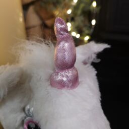 Samuel Alexander 24cm Plush White Unicorn with Sparkly Pink Horn & Hooves - thumbnail 4