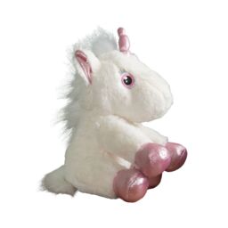 Samuel Alexander 24cm Plush White Unicorn with Sparkly Pink Horn & Hooves - thumbnail 9