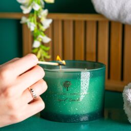Nicola Spring 350g Sage & Seasalt Soy Candles - Pack of 3 - Double Wick Glass Jars in Green - thumbnail 7