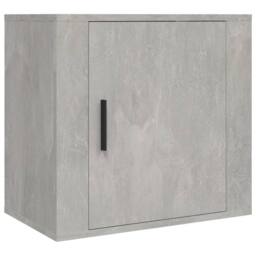 Berkfield Home Wall-mounted Bedside Cabinets 2 pcs Concrete Grey 50x30x47 cm - Size: 50 x 30 x 47 cm - thumbnail 5