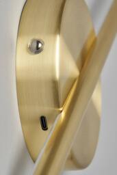 BHS Lighting Rosanna Rechargeable Wall Light in Gold - thumbnail 3