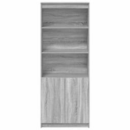 Berkfield Home Highboard Grey Sonoma 70x35x180 cm Engineered Wood - Size: 70 x 35 x 180 cm - thumbnail 6