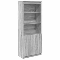 Berkfield Home Highboard Grey Sonoma 70x35x180 cm Engineered Wood - Size: 70 x 35 x 180 cm - thumbnail 3