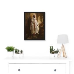Artery8 Painting Charlemont The Moorish Chief Artwork Framed Wall Art Print A4 in Black - thumbnail 2