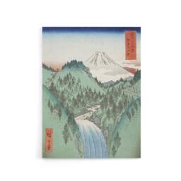 "Artery8 In The Mountains Of Izu Province Canvas Wall Art Print Hiroshige in Green - Size: W18"" x H24""" - thumbnail 1
