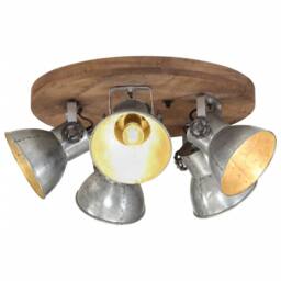 Berkfield Home Ceiling Lamp 25 W Vintage Silver 50x50x25 cm E27 - Size: 50 x 50 x 25 cm