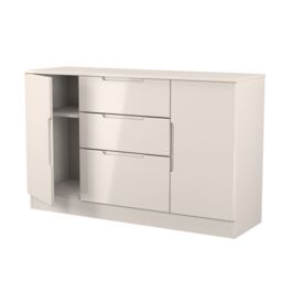 Ready Assembled 2 U Lucca 2 Door 3 Drawer Sideboard (Ready Assembled) in Taupe - thumbnail 7