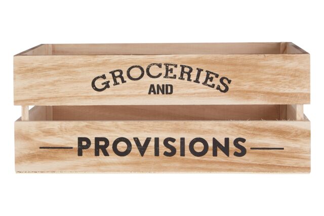 Orsina Naresso Natural Wood Groceries & Provisions Crate in Brown - image 1