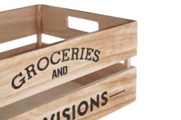 Orsina Naresso Natural Wood Groceries & Provisions Crate in Brown - thumbnail 3