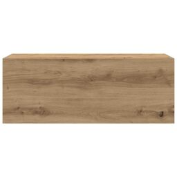 Berkfield Home Bathroom Wall Cabinet Artisan Oak 80x25x30 cm Engineered Wood in Brown - Size: 80 x 25 x 30 cm - thumbnail 5
