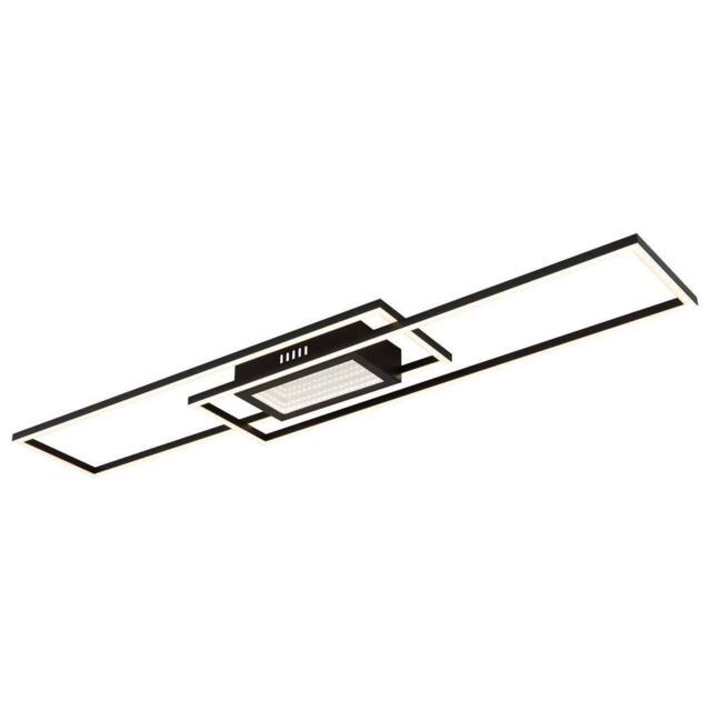 Netlighting Saunders Semi Ceiling Light Black 96x20cm LED Dimmable 2700-6500K - Size: 96x20 cm - image 1