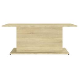 Berkfield Home Coffee Table Sonoma Oak 102x55.5x40 cm Engineered Wood in Beige - thumbnail 5