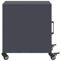 Berkfield Home Stylish Bedside Cabinet Anthracite 36x39x43.5 cm Steel in Charcoal - thumbnail 7