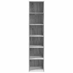 Berkfield Home Highboard Grey Sonoma 40x41x185 cm Engineered Wood - Size: 40 x 41 x 185 cm - thumbnail 4