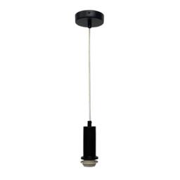 First Choice Lighting Set of 2 Celine - Black Ceiling Flex Suspension Kits for Shades - thumbnail 2