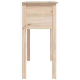 Berkfield Home Console Table 70x35x75 cm Solid Wood Pine in Light Tan - Size: 70 x 35 x 75 cm - thumbnail 8