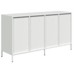 Berkfield Home Sideboard White 135x39x73.5 cm Cold-rolled Steel - thumbnail 7