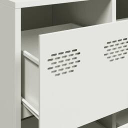 Berkfield Home Sideboard White 135x39x73.5 cm Cold-rolled Steel - thumbnail 9