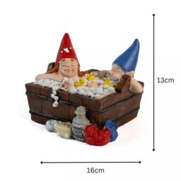 Marco Paul Solar Light Bathtub Gnome Garden Ornament - thumbnail 6