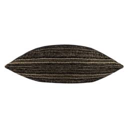 Paoletti Jupiter Chenille Jacquard Cushion in Black - Size: 50 cm x 50 cm - thumbnail 3