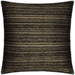 Paoletti Jupiter Chenille Jacquard Cushion in Black - Size: 50 cm x 50 cm - thumbnail 2