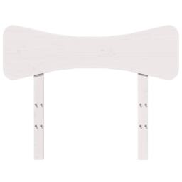 Berkfield Home Headboard White 100 cm Solid Wood Pine - thumbnail 4