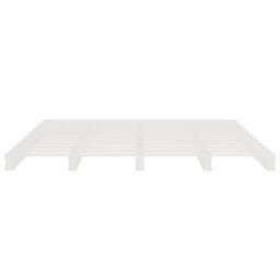 Berkfield Home Pallet Bed White 120x190 cm Small Double Wood Pine - thumbnail 5